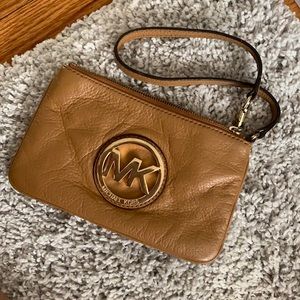 Michael Kors leather wristlet